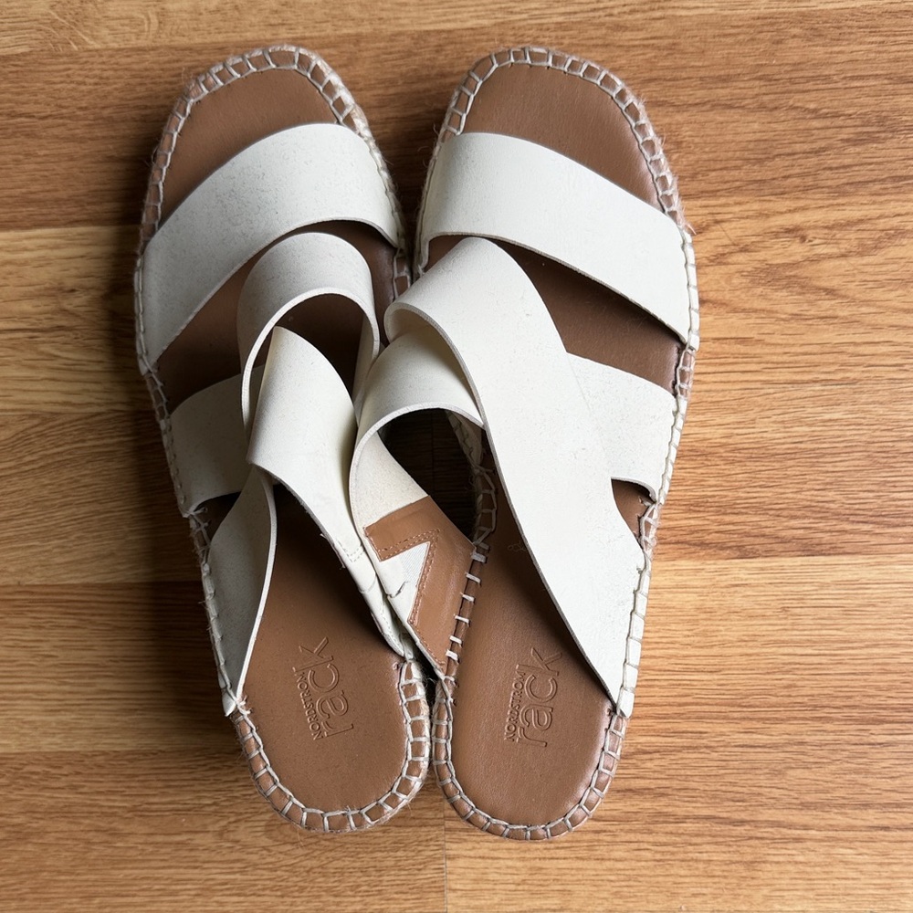 Elegant Cream Espadrille Sandals